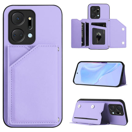 Skin Feel Four Card Slots Phone Case with Wrist Strap, For Honor X50i / 90 Lite, For Honor 90, For Honor X7A / Play7T, For Honor X8A