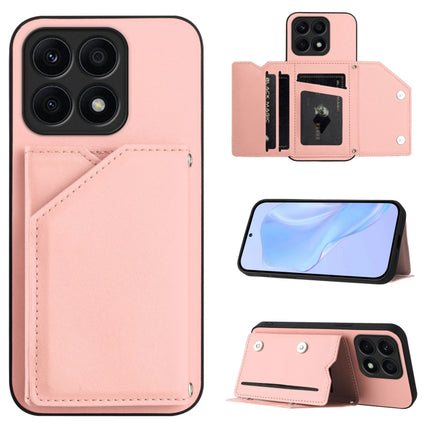 Skin Feel Four Card Slots Phone Case with Wrist Strap, For Honor X50i / 90 Lite, For Honor 90, For Honor X7A / Play7T, For Honor X8A