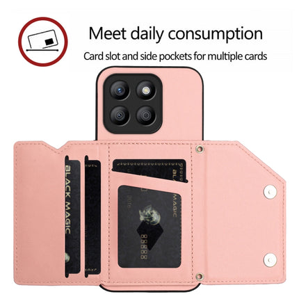 Skin Feel Four Card Slots Phone Case with Wrist Strap, For Honor X8b Global, For Honor X9b / Magic6 Lite, For Honor X7b / Play 8T, For Honor X6A Global