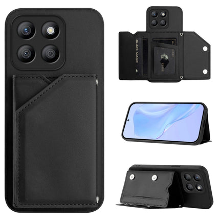 Skin Feel Four Card Slots Phone Case with Wrist Strap, For Honor X8b Global, For Honor X9b / Magic6 Lite, For Honor X7b / Play 8T, For Honor X6A Global