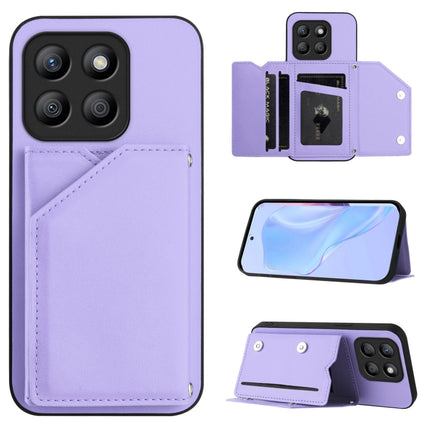 Skin Feel Four Card Slots Phone Case with Wrist Strap, For Honor X8b Global, For Honor X9b / Magic6 Lite, For Honor X7b / Play 8T, For Honor X6A Global
