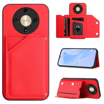 Skin Feel Four Card Slots Phone Case with Wrist Strap, For Honor X8b Global, For Honor X9b / Magic6 Lite, For Honor X7b / Play 8T, For Honor X6A Global