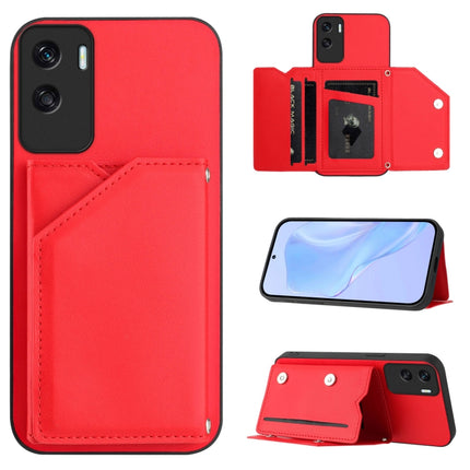 Skin Feel Four Card Slots Phone Case with Wrist Strap, For Honor X50i / 90 Lite, For Honor 90, For Honor X7A / Play7T, For Honor X8A