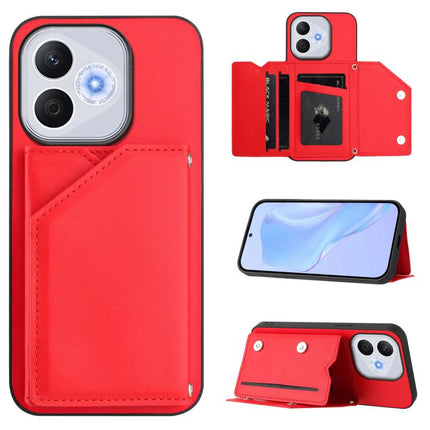 Skin Feel Four Card Slots Phone Case with Wrist Strap, For Honor 400 Lite Global / X70i, For Honor X8c 4G, For Honor X60 Pro / X9c / Magic7 Lite, For Honor X60 / X9c Smart