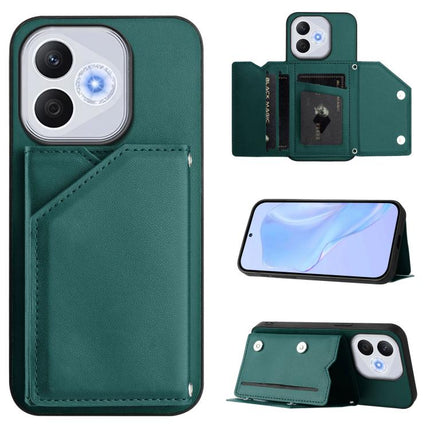 Skin Feel Four Card Slots Phone Case with Wrist Strap, For Honor 400 Lite Global / X70i, For Honor X8c 4G, For Honor X60 Pro / X9c / Magic7 Lite, For Honor X60 / X9c Smart