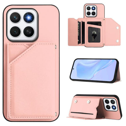 Skin Feel Four Card Slots Phone Case with Wrist Strap, For Honor 400 Lite Global / X70i, For Honor X8c 4G, For Honor X60 Pro / X9c / Magic7 Lite, For Honor X60 / X9c Smart