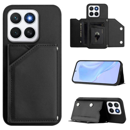 Skin Feel Four Card Slots Phone Case with Wrist Strap, For Honor 400 Lite Global / X70i, For Honor X8c 4G, For Honor X60 Pro / X9c / Magic7 Lite, For Honor X60 / X9c Smart