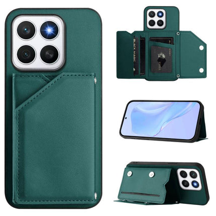 Skin Feel Four Card Slots Phone Case with Wrist Strap, For Honor 400 Lite Global / X70i, For Honor X8c 4G, For Honor X60 Pro / X9c / Magic7 Lite, For Honor X60 / X9c Smart
