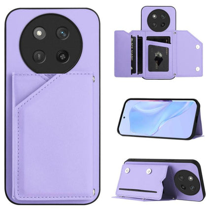 Skin Feel Four Card Slots Phone Case with Wrist Strap, For Honor 400 Lite Global / X70i, For Honor X8c 4G, For Honor X60 Pro / X9c / Magic7 Lite, For Honor X60 / X9c Smart