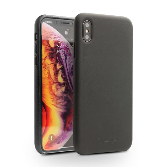 QIALINO Shockproof Cowhide Leather Protective Case, For iPhone XR, For iPhone XS Max