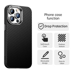 Carbon Fiber Series IMD Phone Case, For iPhone 14 Pro Max, For iPhone 13 Pro Max, For iPhone 13 Pro, For iPhone 13, For iPhone 12, For iPhone 12 Pro Max