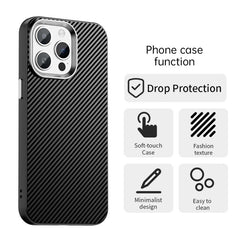Carbon Fiber Series IMD Phone Case, For iPhone 15 Pro, For iPhone 15 Plus, For iPhone 15, For iPhone 14 Plus, For iPhone 14, For iPhone 14 Pro