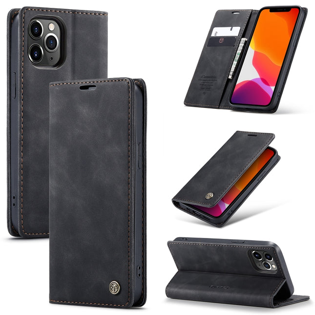CaseMe-013 - Funda de piel con tapa horizontal multifuncional retro esmerilada con ranura para tarjetas, soporte y billetera, para iPhone 12 Pro Max, iPhone 12/12 Pro, iPhone 12 mini, OnePlus Nord