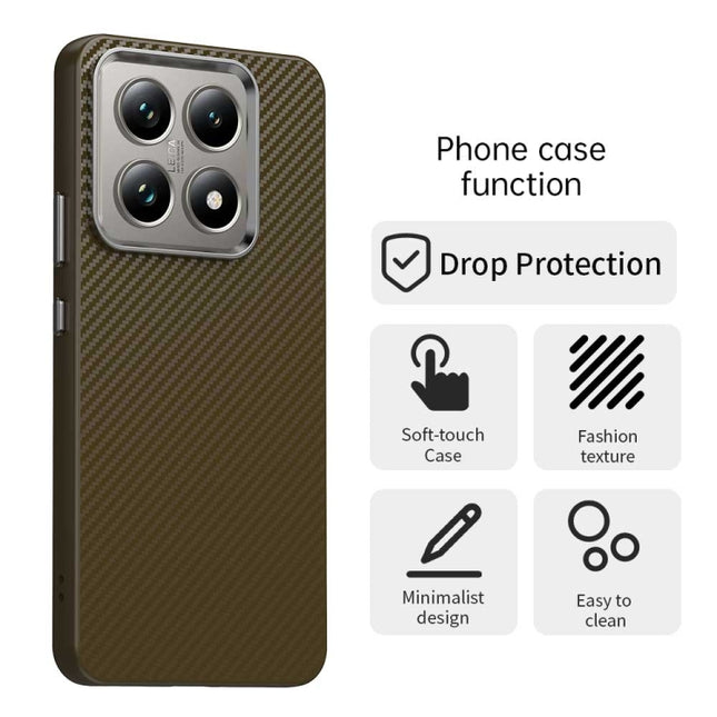 Carbon Fiber Series IMD Phone Case, For Xiaomi 14T Pro, For Xiaomi 14T, For Xiaomi Poco F6 Pro, For Xiaomi 14 Ultra