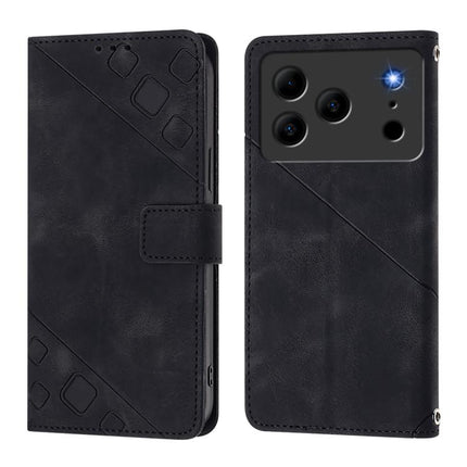Skin-feel Embossed Leather Phone Case, For Doogee Note 56 / Note 56 Pro, For Doogee Note 59 5G / Note 59 Pro, For Doogee N55 Plus