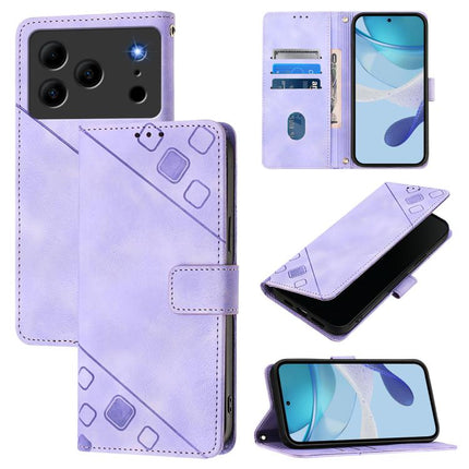 Skin-feel Embossed Leather Phone Case, For Doogee Note 56 / Note 56 Pro, For Doogee Note 59 5G / Note 59 Pro, For Doogee N55 Plus