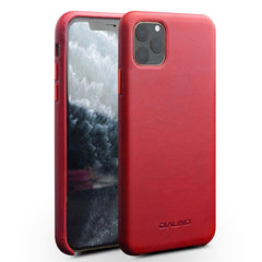 QIALINO Shockproof Cowhide Leather Protective Case, For iPhone 11 Pro, For iPhone 11, For iPhone 11 Pro Max