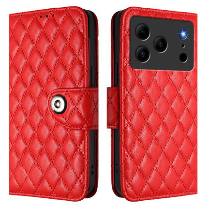 Rhombic Texture Flip Leather Phone Case with Lanyard, For Doogee Note 56 / Note 56 Pro, For Doogee Note 59 5G / Note 59 Pro, For Doogee N55 Plus
