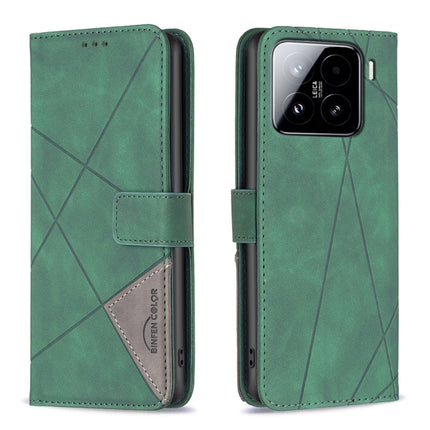Magnetic Buckle Rhombus Texture Leather Phone Case, For Xiaomi Poco X7 Pro, For Xiaomi 15 Pro, For Xiaomi 15
