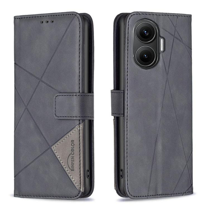 Magnetic Buckle Rhombus Texture Leather Phone Case, For Xiaomi Poco X7 Pro, For Xiaomi 15 Pro, For Xiaomi 15