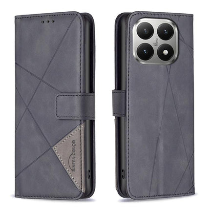 Magnetic Buckle Rhombus Texture Leather Phone Case, For Xiaomi 15T 5G, For Xiaomi Poco F7 5G Global, For Xiaomi Poco C71, For Xiaomi Poco F7 Pro / F7 Ultra