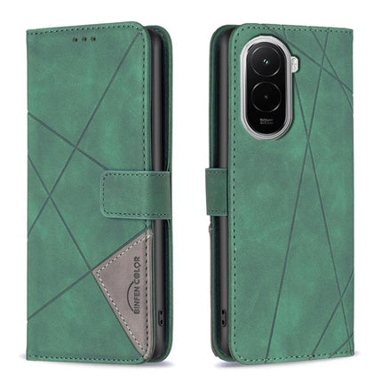 Magnetic Buckle Rhombus Texture Leather Phone Case, For Xiaomi 17T Pro 5G, For Xiaomi 17T 5G, For Xiaomi Poco M7 4G 169mm, For Xiaomi 15T Pro 5G