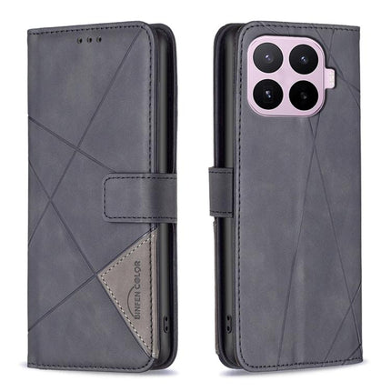 Magnetic Buckle Rhombus Texture Leather Phone Case, For Xiaomi 17T Pro 5G, For Xiaomi 17T 5G, For Xiaomi Poco M7 4G 169mm, For Xiaomi 15T Pro 5G