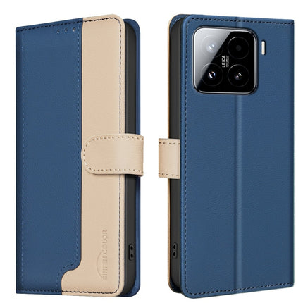 Color Matching RFID Anti-theft Leather Phone Case, For Xiaomi Poco X7 Pro, For Xiaomi 15 Pro, For Xiaomi 15