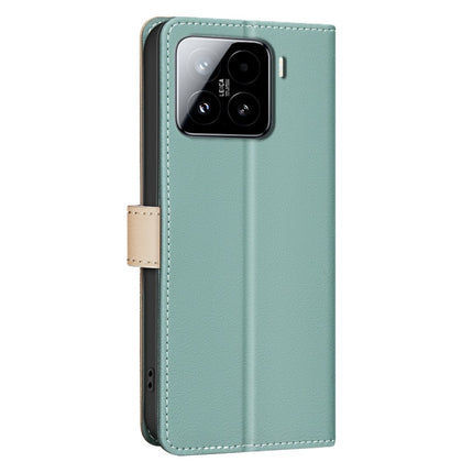 Color Matching RFID Anti-theft Leather Phone Case, For Xiaomi 15 Pro, For Xiaomi 15