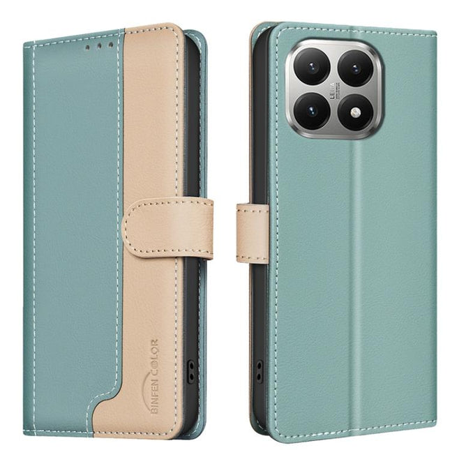 Color Matching RFID Anti-theft Leather Phone Case, For Xiaomi 15T 5G, For Xiaomi Poco F7 5G Global, For Xiaomi Poco C71, For Xiaomi Poco F7 Pro / F7 Ultra