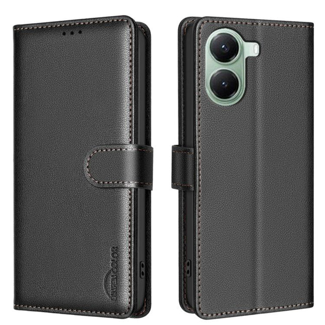 Litchi Texture RFID Anti-theft Leather Phone Case, For Xiaomi Poco X7 Pro, For Xiaomi 15 Pro, For Xiaomi 15