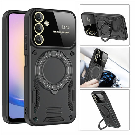 Large Window MagSafe Holder Phone Case, For Samsung Galaxy A25 5G Global, For Samsung Galaxy A04e / F04 / M04, For Samsung Galaxy A13, For Samsung Galaxy A32 4G