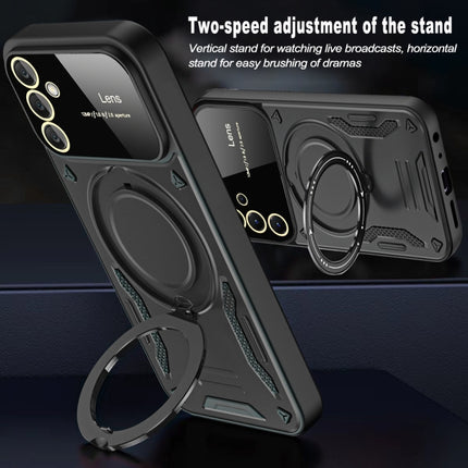 Large Window MagSafe Holder Phone Case, For Samsung Galaxy A25 5G Global, For Samsung Galaxy A04e / F04 / M04, For Samsung Galaxy A13, For Samsung Galaxy A32 4G