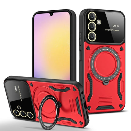 Large Window MagSafe Holder Phone Case, For Samsung Galaxy A25 5G Global, For Samsung Galaxy A04e / F04 / M04, For Samsung Galaxy A13, For Samsung Galaxy A32 4G