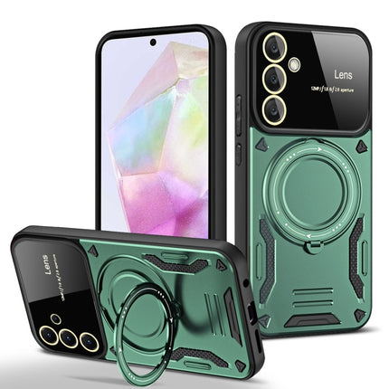 Large Window MagSafe Holder Phone Case, For Samsung Galaxy A56 / A36 5G, For Samsung Galaxy A55 5G, For Samsung Galaxy A35 5G, For Samsung Galaxy A05s