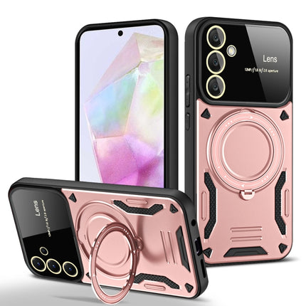 Large Window MagSafe Holder Phone Case, For Samsung Galaxy A56 / A36 5G, For Samsung Galaxy A55 5G, For Samsung Galaxy A35 5G, For Samsung Galaxy A05s