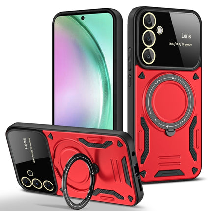 Large Window MagSafe Holder Phone Case, For Samsung Galaxy A56 / A36 5G, For Samsung Galaxy A55 5G, For Samsung Galaxy A35 5G, For Samsung Galaxy A05s