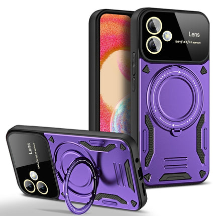 Large Window MagSafe Holder Phone Case, For Samsung Galaxy A25 5G Global, For Samsung Galaxy A04e / F04 / M04, For Samsung Galaxy A13, For Samsung Galaxy A32 4G