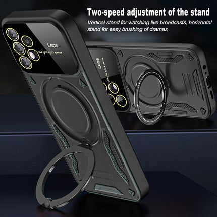 Large Window MagSafe Holder Phone Case, For Samsung Galaxy A52 4G / 5G, For Samsung Galaxy A32 5G