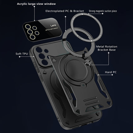 Large Window MagSafe Holder Phone Case, For Samsung Galaxy A52 4G / 5G, For Samsung Galaxy A32 5G