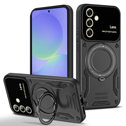 Large Window MagSafe Holder Phone Case, For Samsung Galaxy A56 / A36 5G, For Samsung Galaxy A55 5G, For Samsung Galaxy A35 5G, For Samsung Galaxy A05s