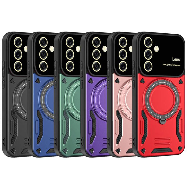 Large Window MagSafe Holder Phone Case, For Samsung Galaxy A56 / A36 5G, For Samsung Galaxy A55 5G, For Samsung Galaxy A35 5G, For Samsung Galaxy A05s
