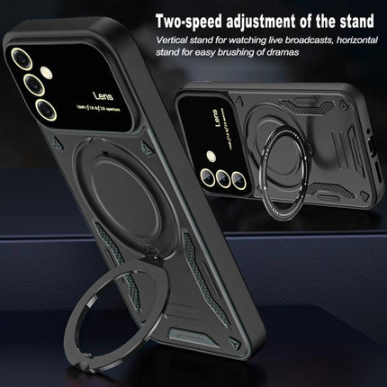 Large Window MagSafe Holder Phone Case, For Samsung Galaxy A56 / A36 5G, For Samsung Galaxy A55 5G, For Samsung Galaxy A35 5G, For Samsung Galaxy A05s