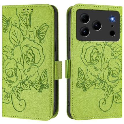 Embossed Rose RFID Anti-theft Leather Phone Case, For Doogee Note 56 / Note 56 Pro, For Doogee N60 Pro, For Doogee Note 59 / Note 59 Pro, For Doogee N55 Plus