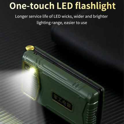 M7+ 4G Dual Screen Flip Elder Rugged Phone, 2.8 inch Inner, 2.4 inch Outer, 6800mAh Battery, 24 Keys, Flashlight, Network: 4G, Dual SIM, SOS, EU Plug, US Plug, UK Plug