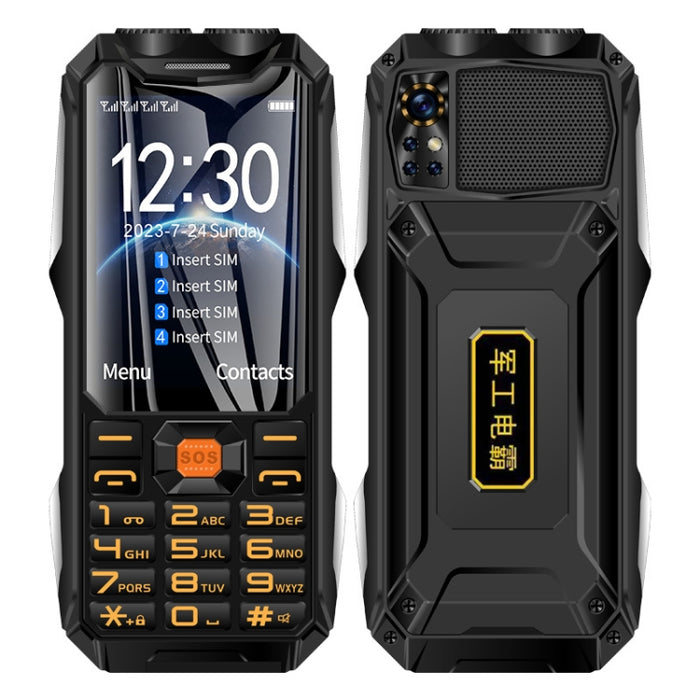 Q9-1 4G Elder Keypad Rugged Phone, 3.5 inch, 4500mAh, 21 Keys, SOS, FM, Network: 4G, Dual SIM