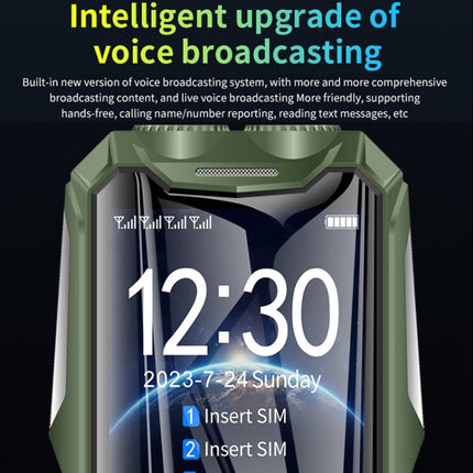 Q9-1 4G Elder Keypad Rugged Phone, 3.5 inch, 4500mAh, 21 Keys, SOS, FM, Network: 4G, Dual SIM