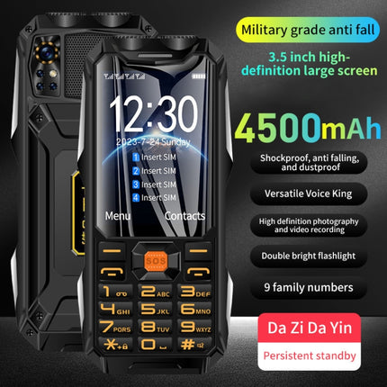 Q9-1 4G Elder Keypad Rugged Phone, 3.5 inch, 4500mAh, 21 Keys, SOS, FM, Network: 4G, Dual SIM