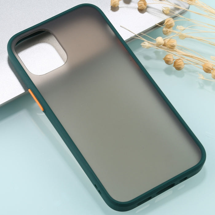 Funda protectora de TPU + PC esmerilada a prueba de golpes de la serie Skin Feel, para iPhone 12 mini, para iPhone 12/12 Pro, para iPhone 12 Pro Max