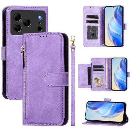 Multi-Card Slots Zipper Wallet Leather Phone Case, For Doogee Note 56 / Note 56 Pro, For Doogee Note 59 / Note 59 Pro, For Doogee N55 Plus